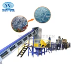 Low Cost Machine To Waste PET Flakes Bottle Hot Washing Plastic Recycling Machine for Sale