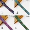Low MOQ Ethnic Embroidery Jacquard Ribbon Trim Collar Braided Ribbon Vintage Lace Ribbon