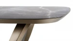 Luxury Dining Room Furniture Marble Table Top Stainless Steel Base Dining Table