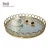 Import Luxury Gold Desk Gemstone Photo Trinket Watch Coffee Glass Holder Tray from China