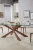 Import Made in china Home furniture dining room set X cross leg iron dining table restaurant table from China