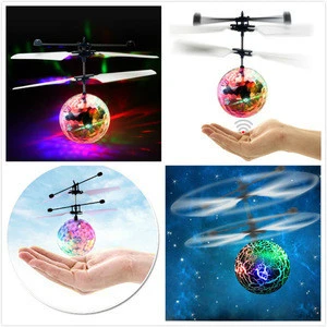 Magic Flashing Light Aircraft Helicopter Ball Toy for Kids Infrared Induction RC Flying Ball