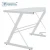 Import Mail order packing L-Shaped Computer Desk in White Finish ,Glass metal computer desk from China