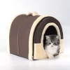 Manufacturer Comfortable soft indoor  pet cat houses dog bed Windproof Cat House