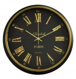 manufacturer promotional vintage home decorative black wall clock
