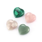 Manufacturer Spot Rose Quartz Heart Jewelry Amethyst Heart Stone Natural  Stone Heart Stone
