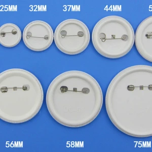 Manufacturer Wholesale 58MM Pin Badge Button with plastic bottom