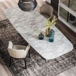 Marble Top Restaurant Tables Dining Table With Marble Top Long Marble Table