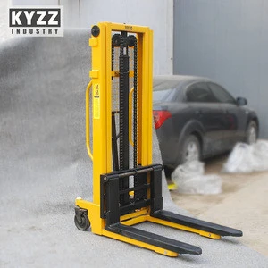 Material Handling Pallet Equipment Manual Hydraulic Stacker 2Nd Hand Forklift Truck Cost Price For Sale