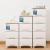 Import MDF wooden top pp plastic drawer  storage cabinet from China