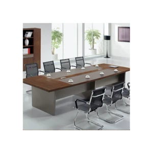 Meeting table Teak wood 8 person modern conference table