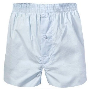 Men&#039;s Woven Boxer Shorts OEM Fashion 100% Combed Cotton Men Underwear