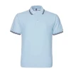 Mens Customized V-Neck POLO Shirt Solid Color Cotton Casual Business Short Sleeve Work Clothes Knitted Lapel Streetwear Direct