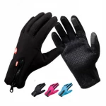 Mens Womens Spring Winter Waterproof Touch Screen Plus Velvet Riding Warm Gloves Windproof Fashion Outdoor Non-Slip Ski Gloves