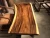 Import metal legs live edge wood slab tables from China