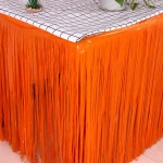 Metallic Foil Fringe Table Skirt Foil Tassel Fringe Table Skirt Rose Gold Table Skirts Tinsel String for Party decoration