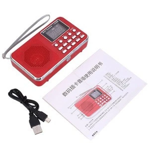 Mini Portable Radio MP3 Music Speaker Player Pocket Digital FM Radio with TF Slot