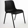modern cheap comfortable dining style office  student study chair adult plastic seat metal frame training stackable school chair