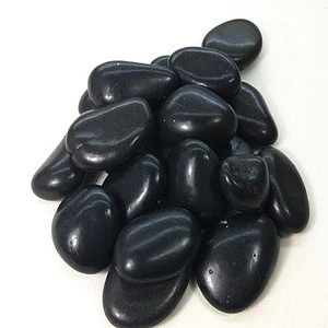 Modern Design black pebble stone river rocks