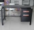 Import Modern glass top metal table office computer desk from China