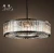 Import modern led luxury E14 simple retro iron crystal chandelier creative circular chandelier LAMP from China