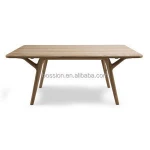 Modern solid wood restaurant scandinavian dining room table