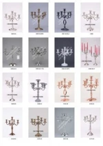 Modern Style Table Top Candelabra / Candle Stand / Candle Holder 5 Arms 44 CM #ZMC6552