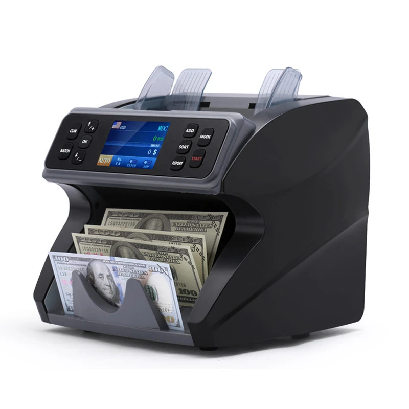 money counting machine bill cash counter for multi currency with counting and currency detector machine