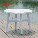 morden white plastic tables and chairs in china