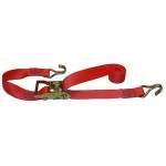 Motorcycle Heavy Duty Polyester Webbing Ratchet Tie Down Straps With Flat Hook