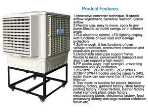 movable air cooler parts in home cooling system