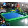 movable octopus inflatable water play equipment pool inflatable water park slide on land