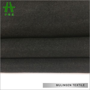 Mulinsen Textile 100% Polyester Cheapest Wool Peach Formal Black Abaya Fabric