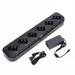 Multi Baofeng Extention Li-ion Battery uv5r Six Way Desktop Battery Charger For Interphone Plug In  5R Walkie Talkie Accessories