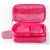Import Multi Compartment Waterproof Makeup Bag Travel Cosmetic Case Brush Holder with Adjustable Divider from China