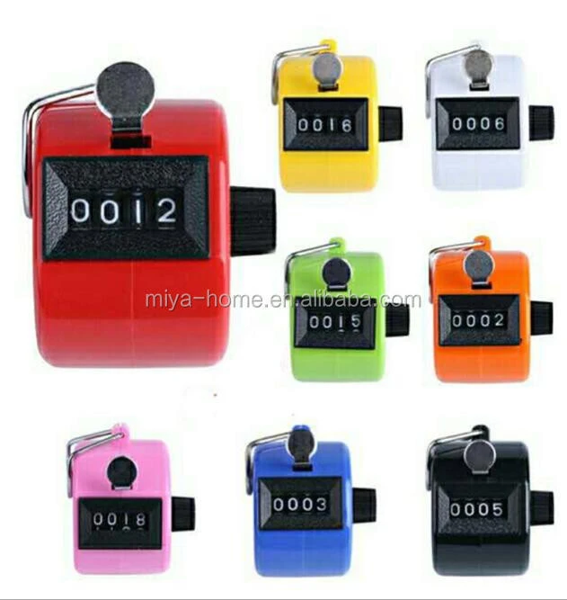 Multi functional 4 digital plastic manual tally counter / Manual Mechanical counter Clicker