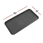 Multi-Purpose  30" x 15" x 1.2" Indoor  Outdoor  Black Boot Mat Tray