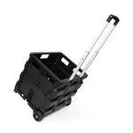 Multicolor portable wholesale plastic trolley mini folding shopping cart
