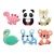 Import Multifarious pattern baby rattle teether toy set, colorful silicone beads baby teether, chew training baby animal teether from China