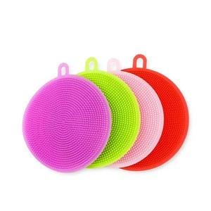 Multifunction Kitchen Washer Supply Cleaning Tool Flower Silicone Dish Sponge
