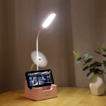 Multifunction Study Lamp with Pen Holder and Mobile Phone Holder Reading Desk LED Table Lamp Flexible