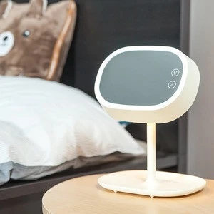 Multifunctional Mirror Rechargeable Led Lamp Make Up Mirror LED Touch Sensor Reading Lamp with Storable Bottom Base