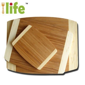 MXHAPPY Bamboo Cutting Board Natural Bamboo Cheese Board set 3 piece custom cutting board