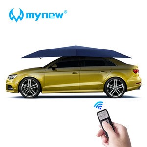 Mynew Portable Full Automatic Car Cover Tent Remote Controlled Car Sun shade Umbrella Outdoor Roof Cover UV Protection Kits 4.2M
