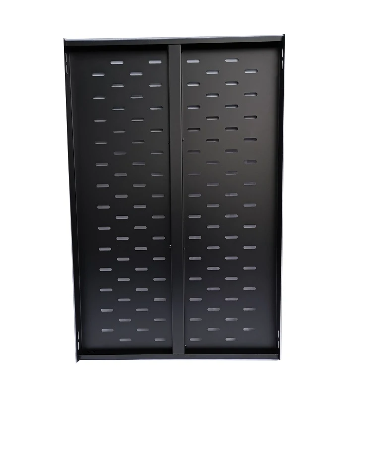 Network server rack cabinet shelf