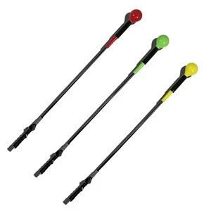 New 100cm 110cm 115cm 122cm Golf Swing Training Aid with the hand-shape black sleeve handle
