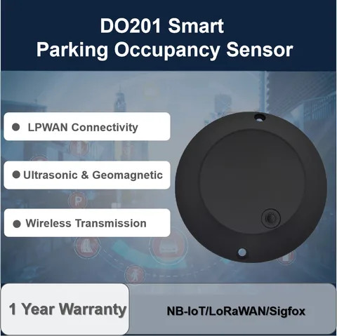 New Arrival Customized Ultrasonic Lorawan Integrated Parking Occupancy Sensor Iot Solutions & Software Parking Lot Sensor