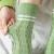 Import New arrived high quality fashion womens socks custom green cozy socks women from China