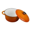New color traditional casserole cooking pot enamel oval cast iron die cast casserole dutch oven