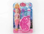 New Design Bubble Game For Girl, Hand Rotate Bubble Mermaid Doll Toy